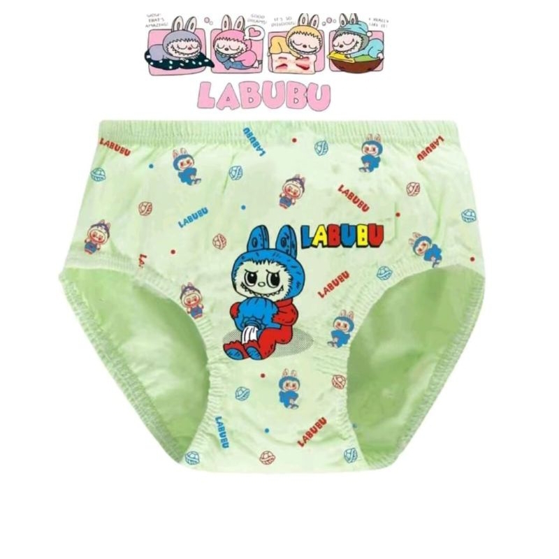 CD ANAK LABUBU [12 PCS] celana dalem anak perempuan motif LABUBU usia 1-8th