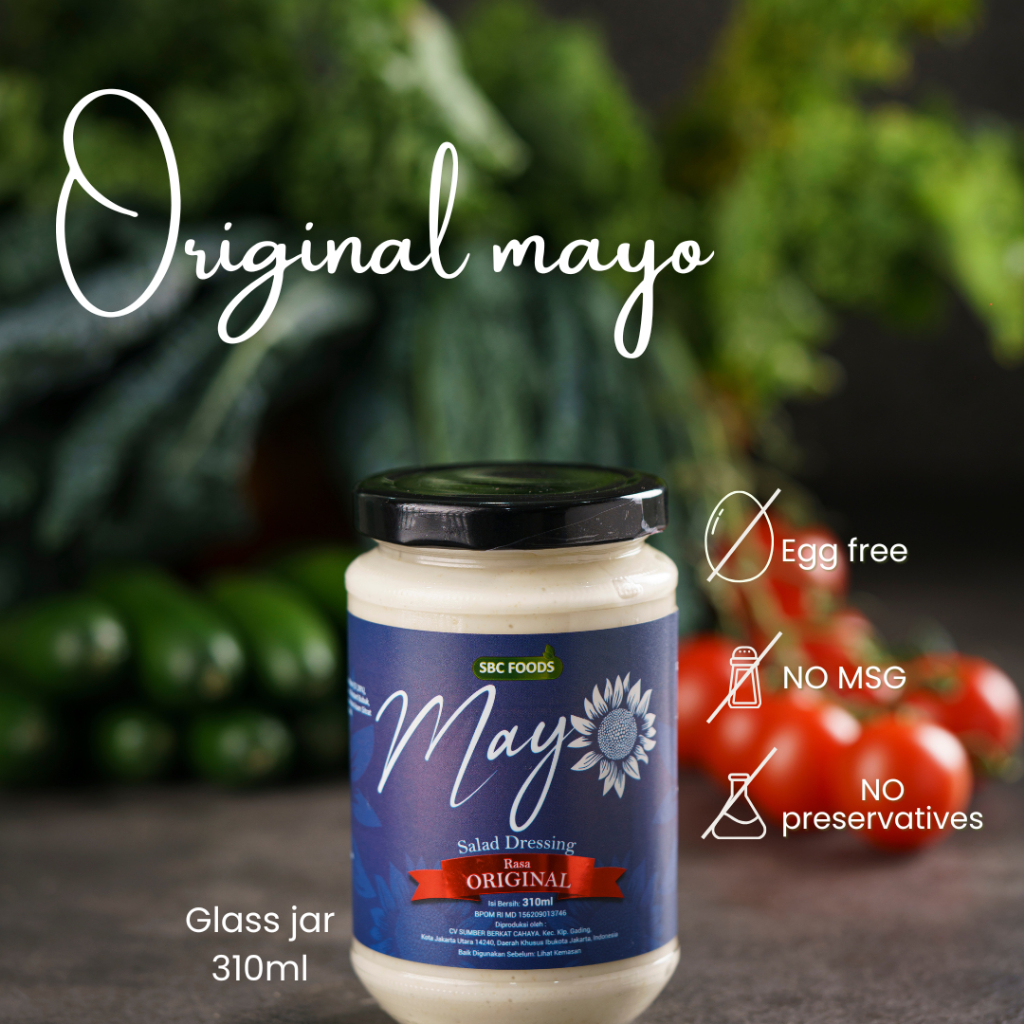 

SBC MAYO Mayonaise Eggless Creamy Rasa original 310 mL