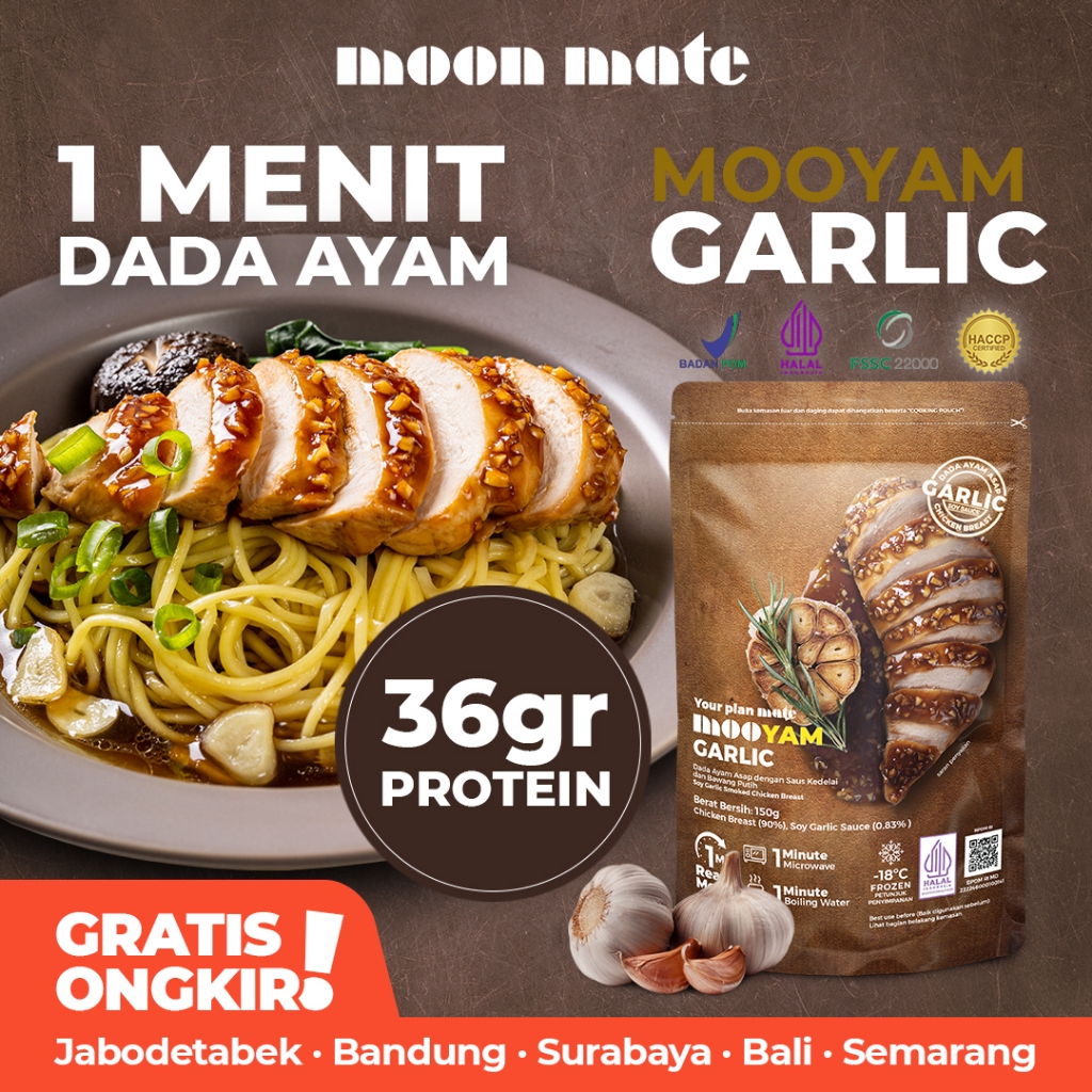 

Moonmate - Dada Ayam Mooyam Garlic Protein Rendah Garam