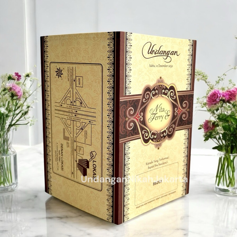 Blangko Undangan Kosong Pernikahan Erba  BLANKO UNDANGAN  MURAH Simple 88203