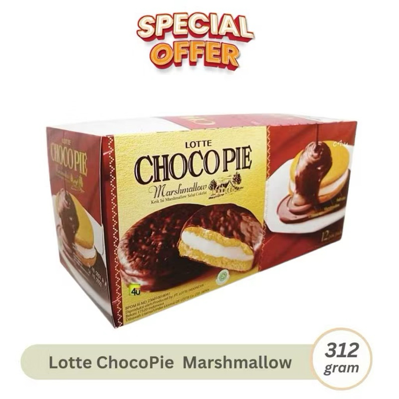 

biskuit lotte choco pie marsmallow 26gr
