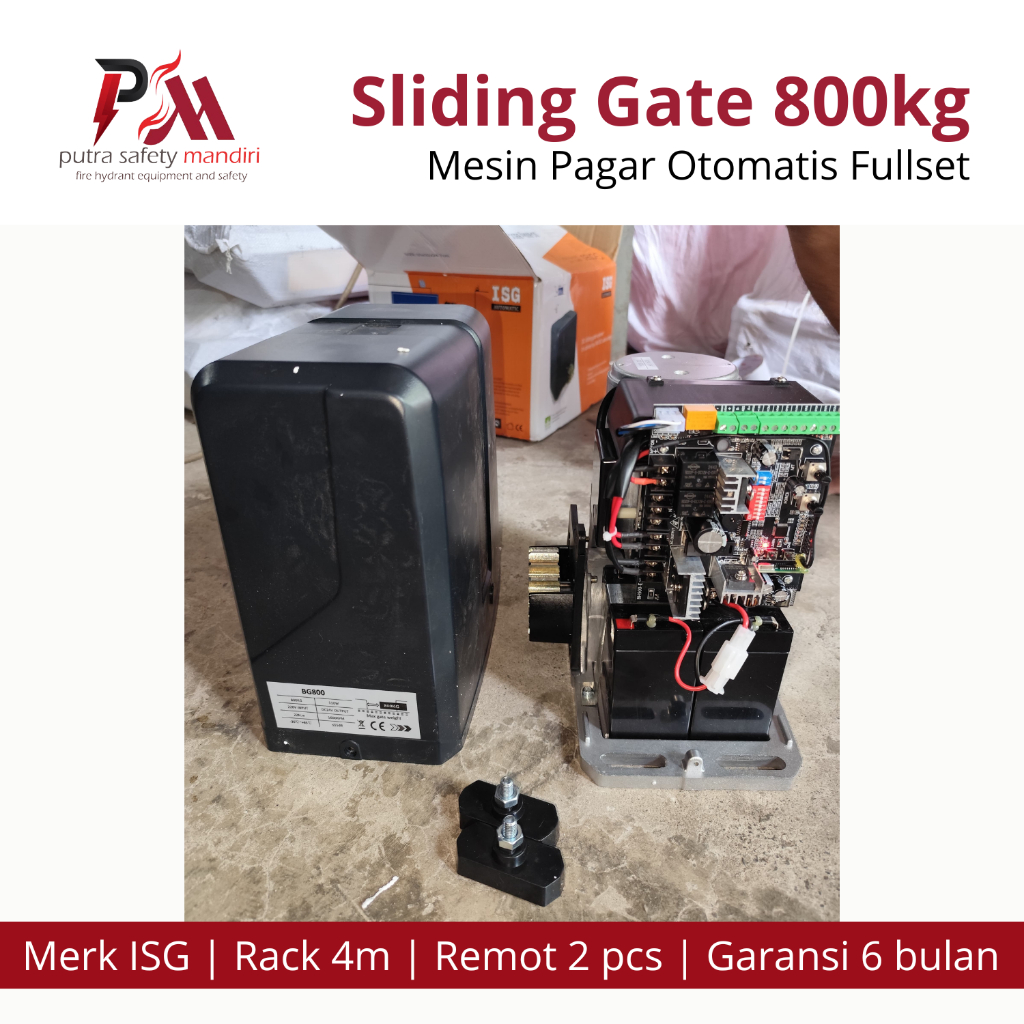 MESIN SLIDING GATE OTOMATIS ISG 800KG MOTOR PENGGERAK GERBANG BERGARANSI