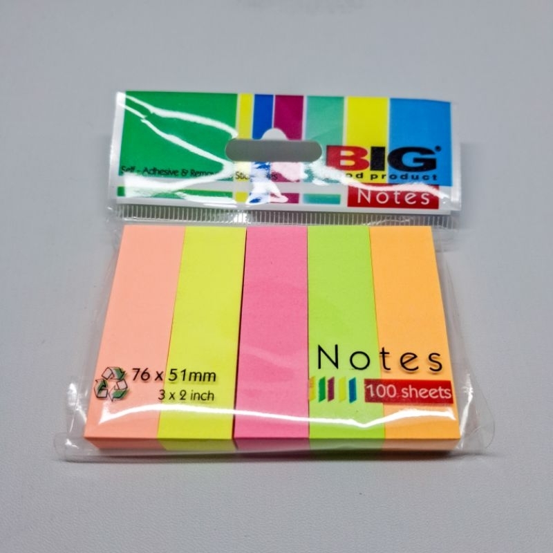 

1 Pack Sticky Notes 5 Warna Big 76 x 51mm