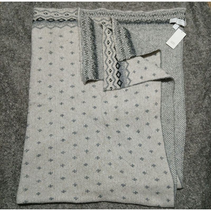 Zara Home Blanket Grey 140x190cm