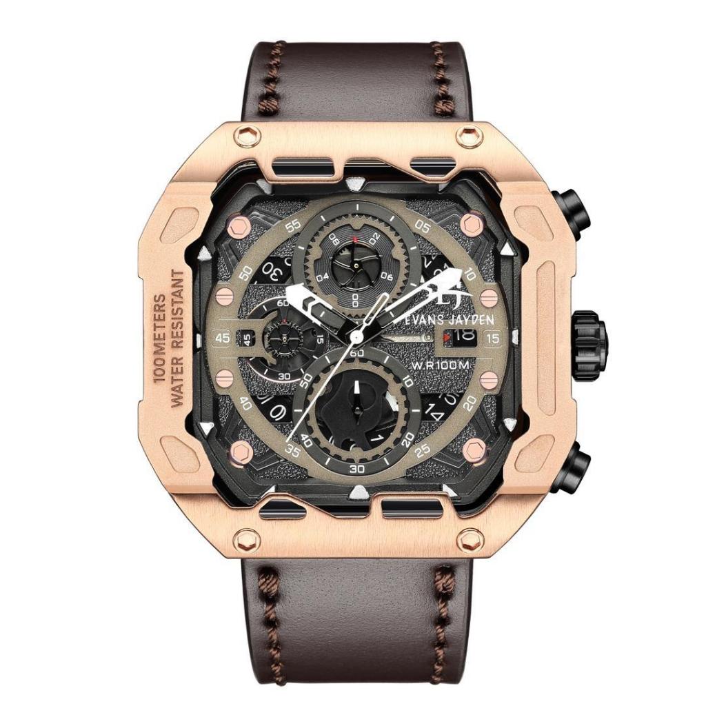 JAM TANGAN CHRONOGRAPH EVANS JAYDEN ORIGINAL EJ-9555 / EJ-9466 / EJ-9596 SAPPHIRE