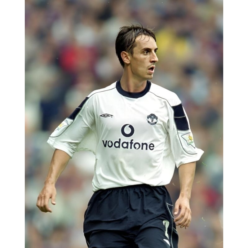 JERSEY RETRO 2000 AWAY MUN BOLA BLOCK CORE VODAFONE SCHOLES BECKHAM NEVILLE K06