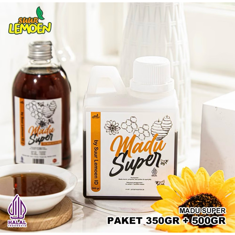 

Madu Super 350gr - 500gr - Madu Premium - Madu Murni Kesehatan - Suur Lemon ID