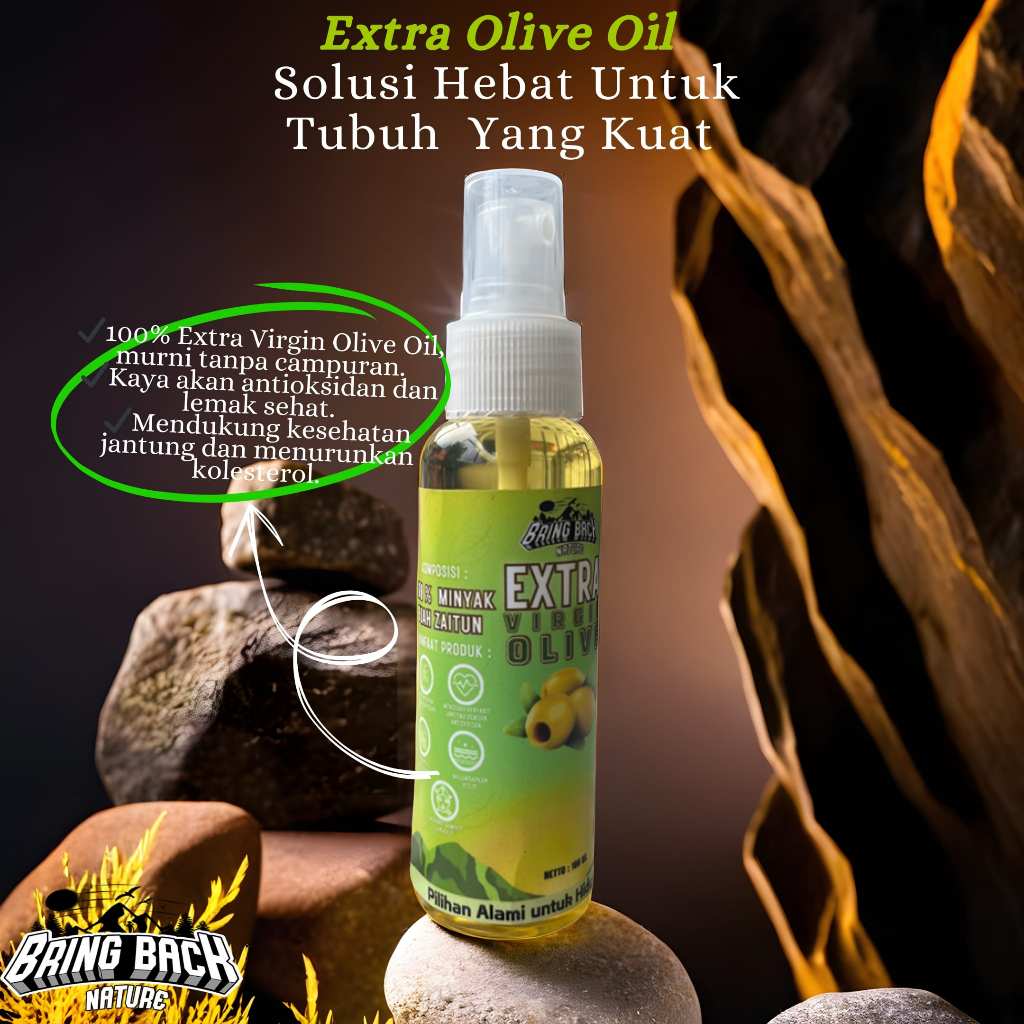 EXTRA VIRGIN OLIVE OIL 100ML MPASI MINUM DAN MASAK / EVOO / MINYAK ZAITUN MURNI COLD PRESS ASLI ORIG