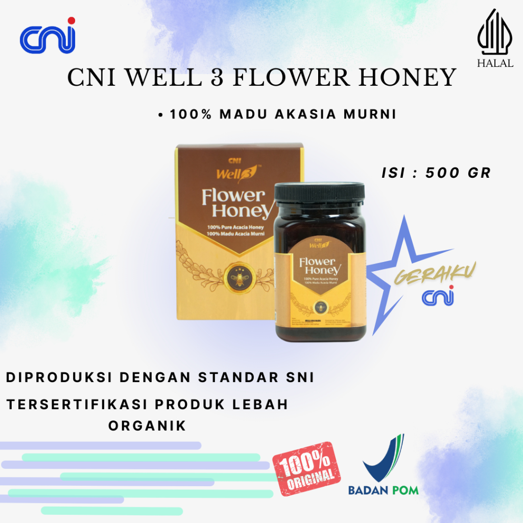 

CNI Well 3 Flower Honey (Madu CNI ) Original