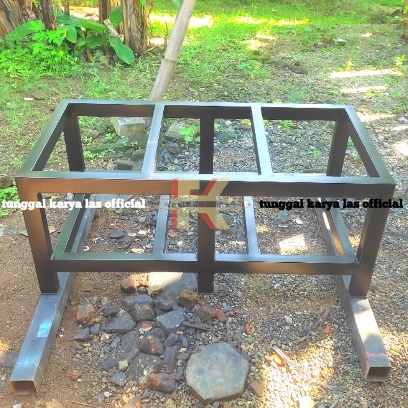 Rak Akuarium Besi Hollow Tempat Rak Aquarium Dudukan Meja Aquarium Besi Serbaguna Minimalis Kokoh