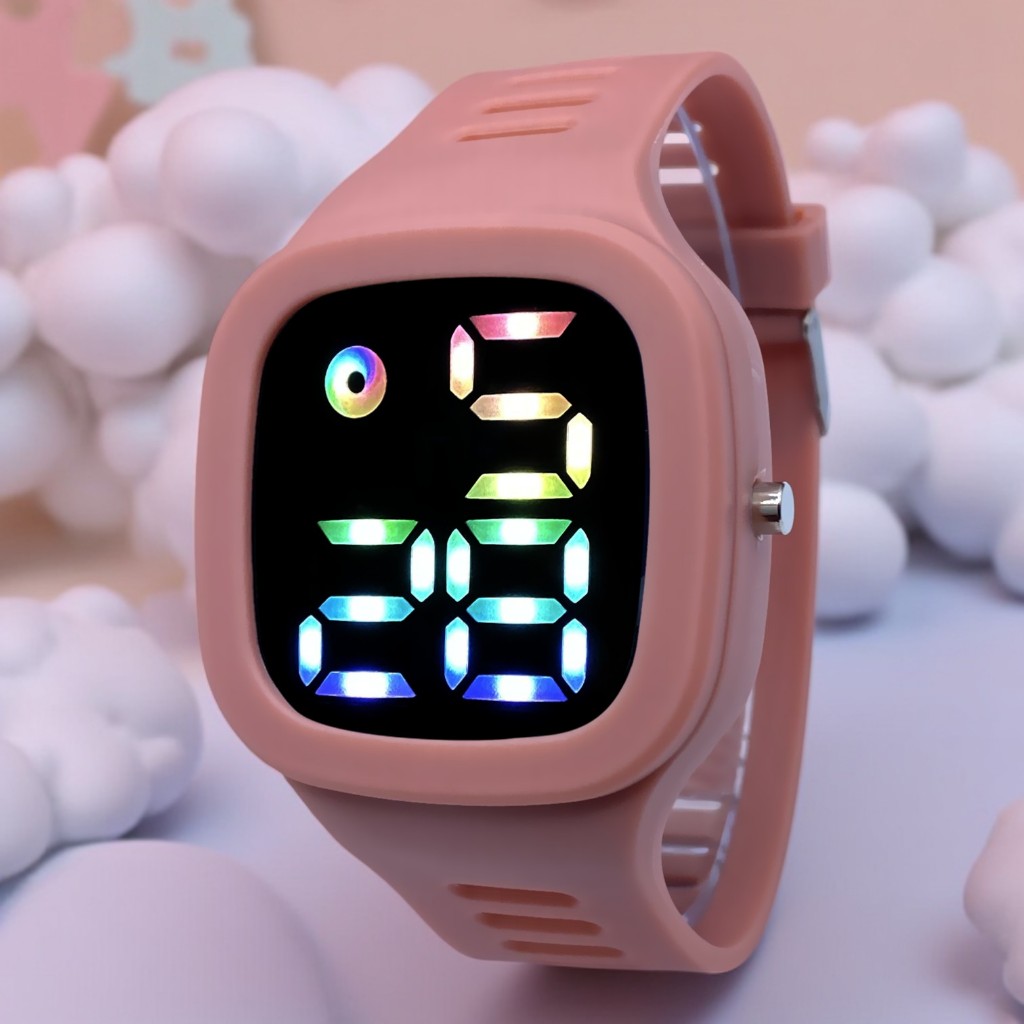Jam Tangan KOTAK  Digital Pria Wanita Rubber  Electronic Fashion Anak Remaja Import Premium
