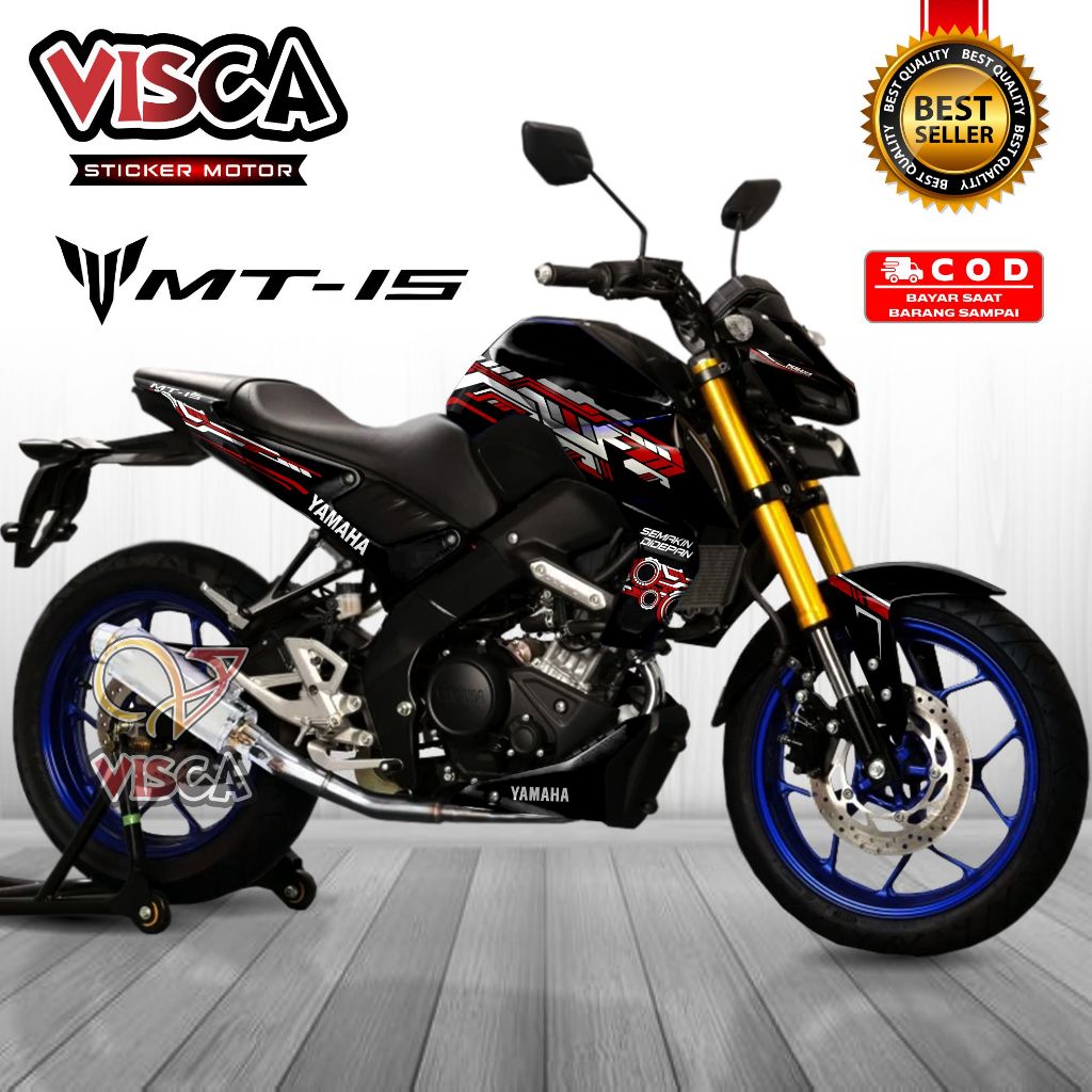 Stiker Decal Yamaha MT 15 Dekal Mt 15 Striping Mt 15 Variasi Decal Mt 15 Full Body Hitech
