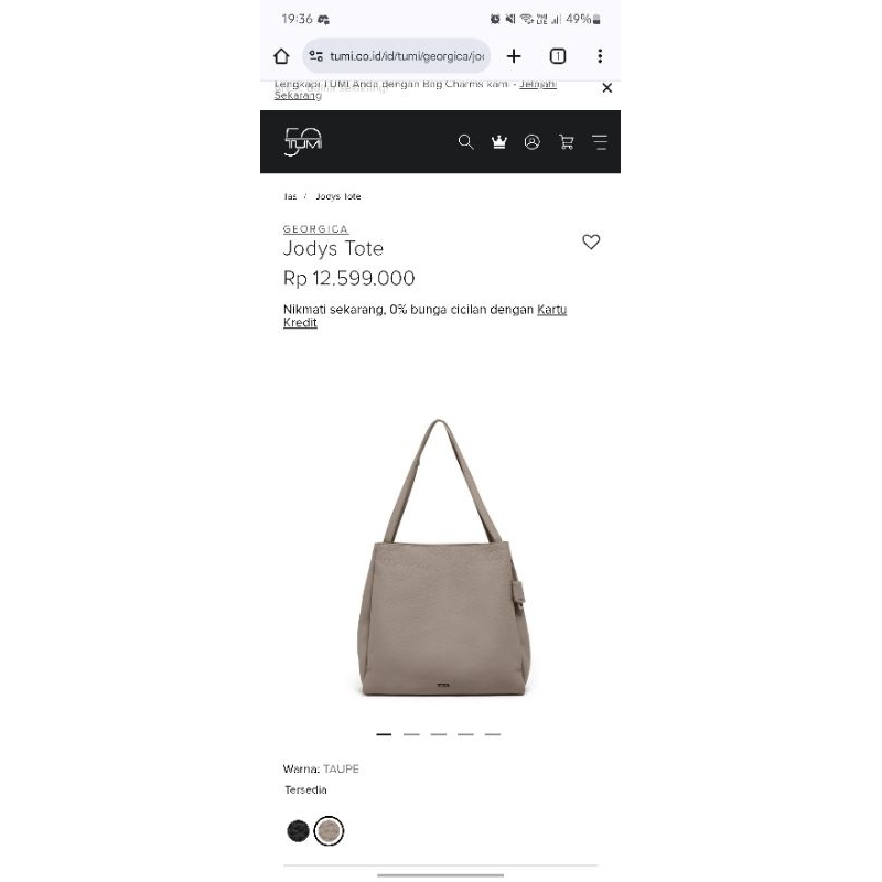 Tas Tumi Bag Georgica Jodys Tote Official