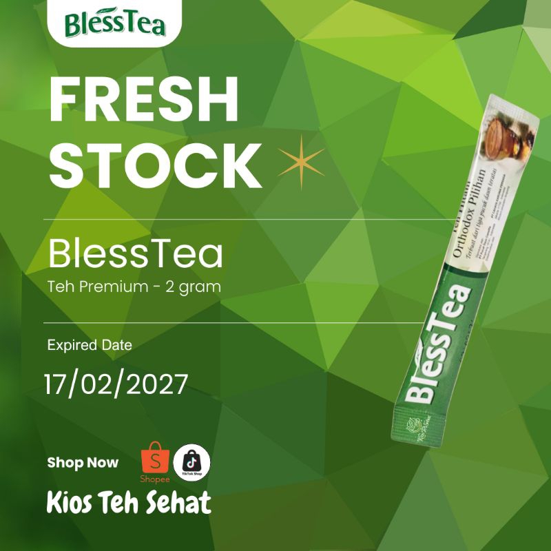 

Teh Premium | BlessTea | 2 Gram | Sachet | 1 Sajian