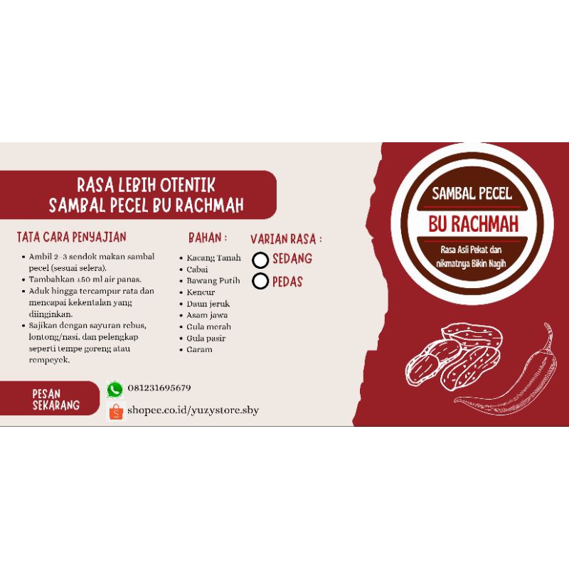 

Sambal Pecel Bu Rachmah – Rasa Asli Pekat dan Nikmatnya Bikin Nagih