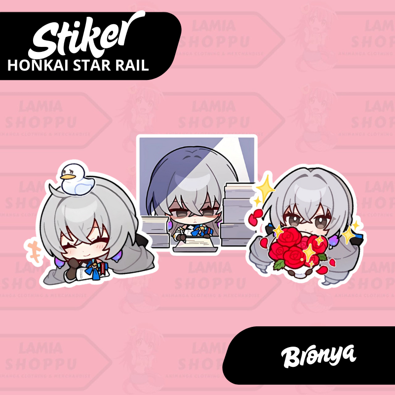 

Stiker Bronya HSR | Sticker Honkai Star Rail Bronya | Merch Anime Game Vinyl Anti Air