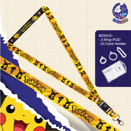 

Lanyard Id Card Pod Anime Pokemon Pikachu