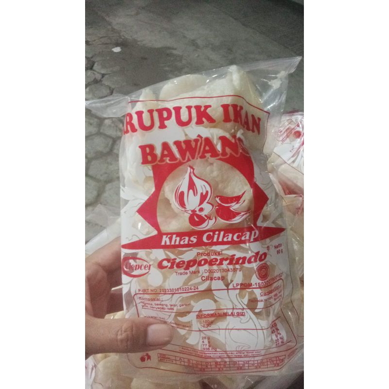 

Kerupuk ikan bawang gurih