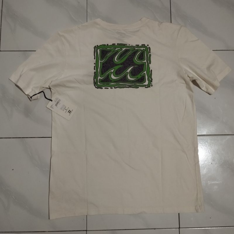 kaos anak billabong crayon wave ss tee off white original