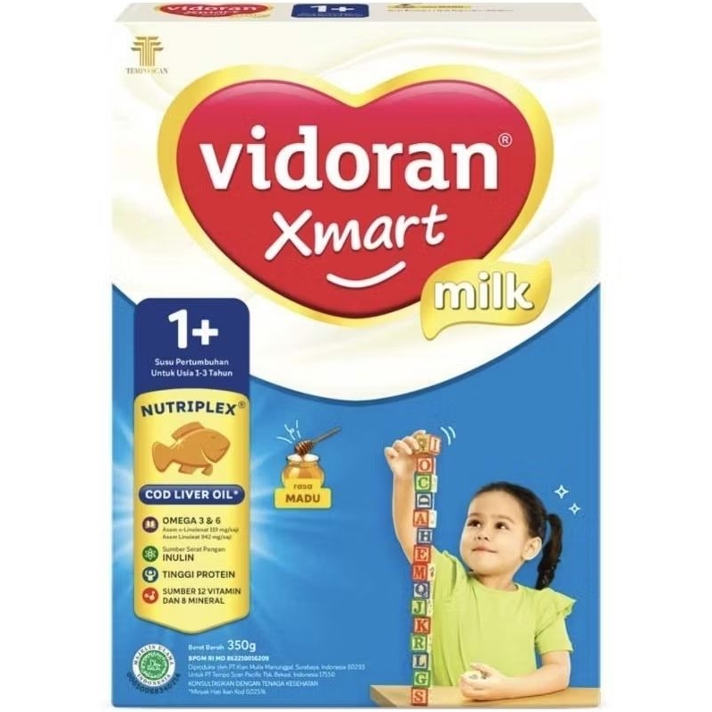 

Vidoran Xmart 1+ Madu 350 g Susu Pertumbuhan Anak 1-3 Tahun