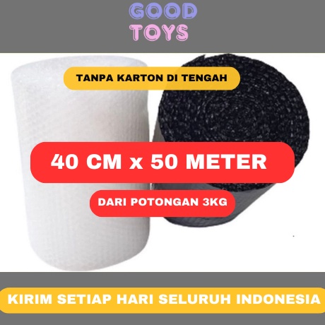 

Bubble Wrap 4cm x 5meter Hitam Bening Tebal