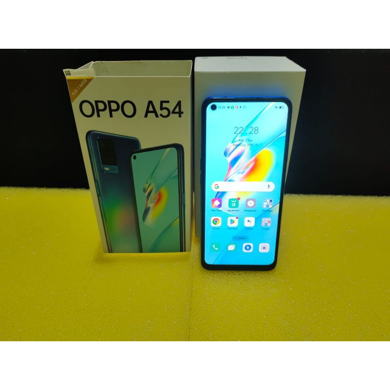 Oppo A54 RAM 4/64 Fullset Original (SECOND LIKE NEW)