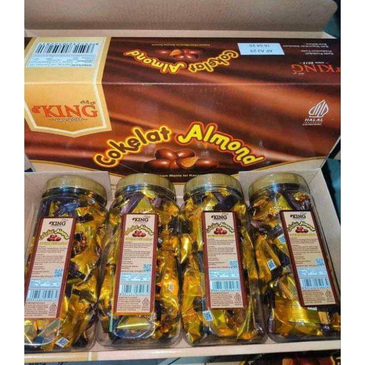 

coklat almond king coklat musdalifah 1 toples