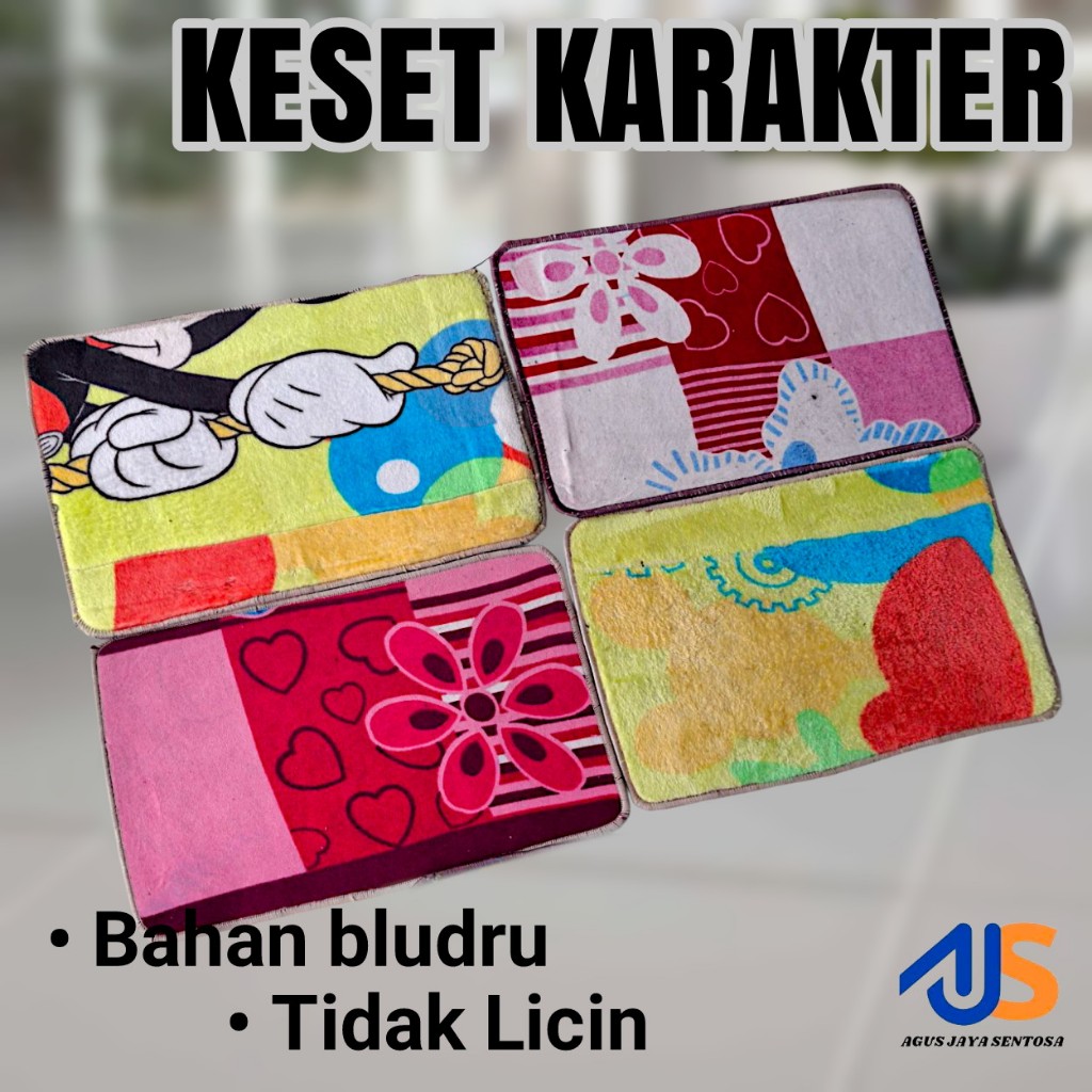 KESET KARAKTER keset bludru motif