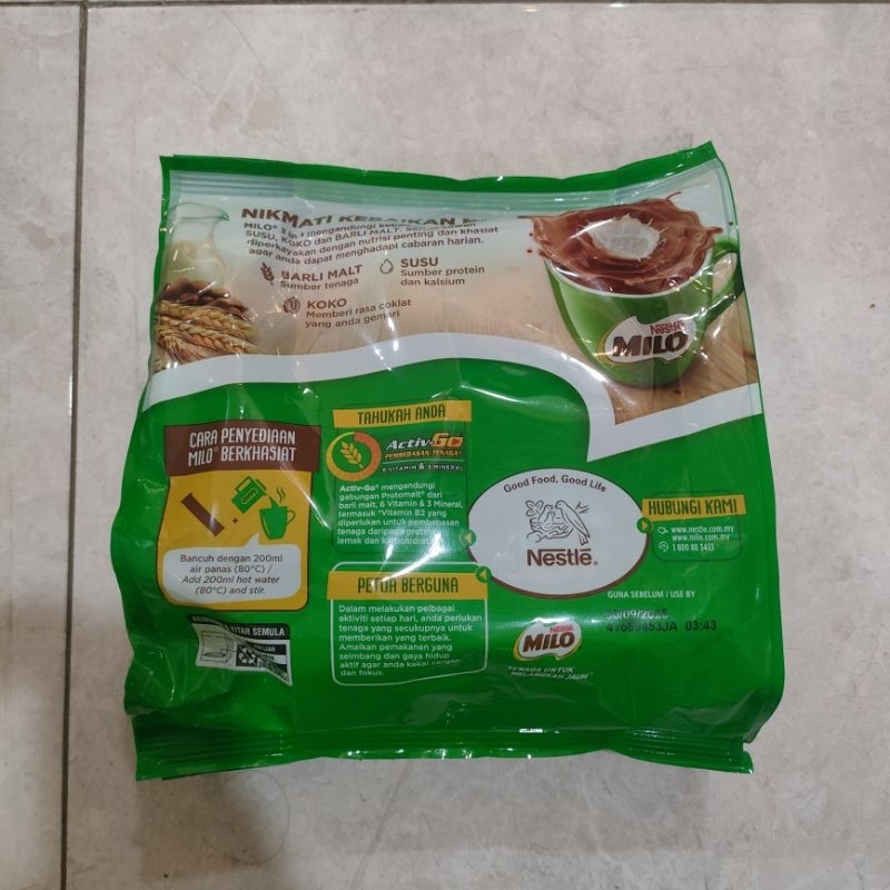 

MILO 3 IN 1 RINGGIT MYR SACHET 18 PACK