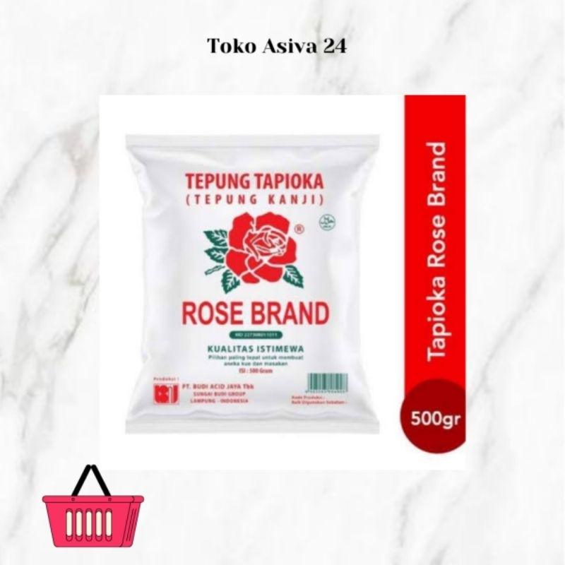 

Tepung Tapioka Rosebrand 500gr tepung kanji mawar putih
