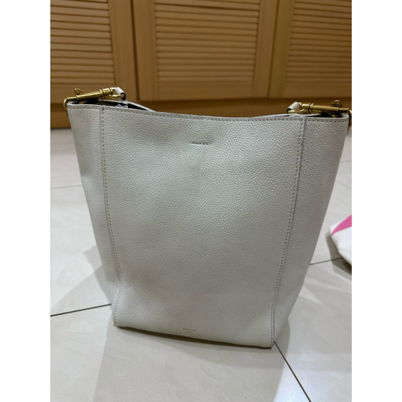 celine hobo bag in white