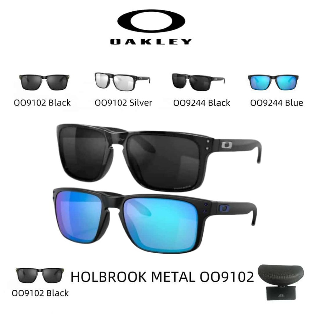 【100% Original】Kacamata Hitam Oakley Original Sunglasses HOLBROOK OO9244 Prizm Black Wanita dan pria