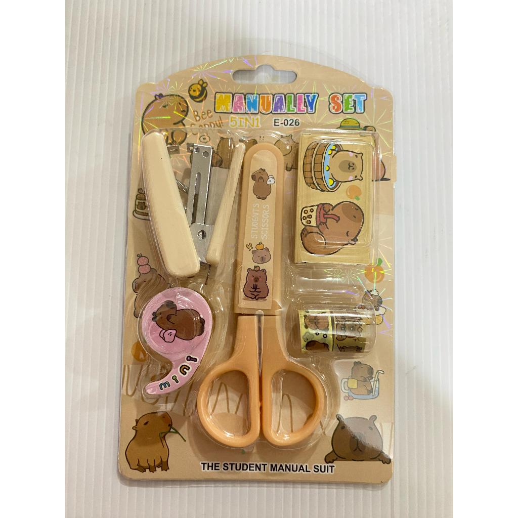 

TBMO STAPLER SET+ISI CAPYBARA E-026 / Stapler Set Mini