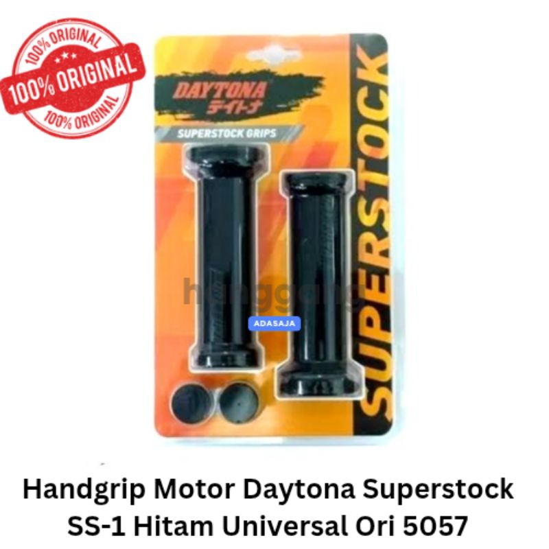 Karet Gagang Handgrip Motor Daytona Superstock SS-1 Hitam Universal Ori 5057