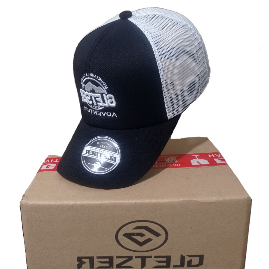 GLETSER Patch Adventure Round Bulat I Topi Trucker I Topi Jaring PRIA / Topi Jaring Pria