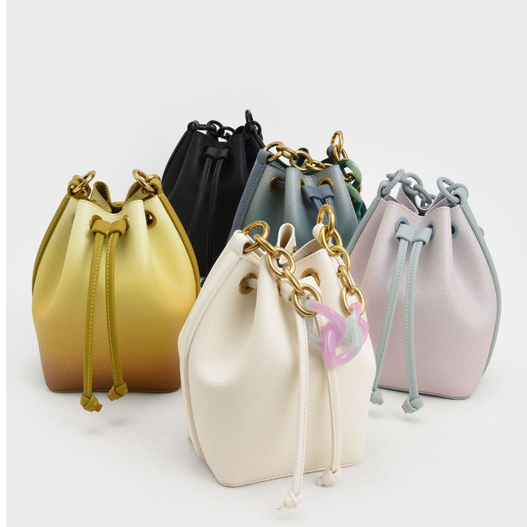 Tas Wanita CNK-CK 3496 Bucket Drawstring Marlowe Chain Handle
