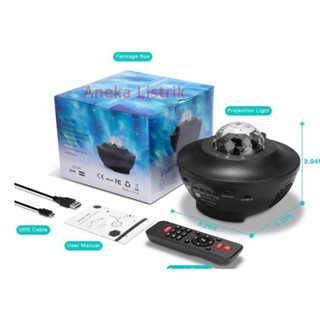 LAMPU PROYEKTOR DENGAN SPEAKER LANGIT MALAM BINTANG 2IN1 GALAXY NEBULA LAMP