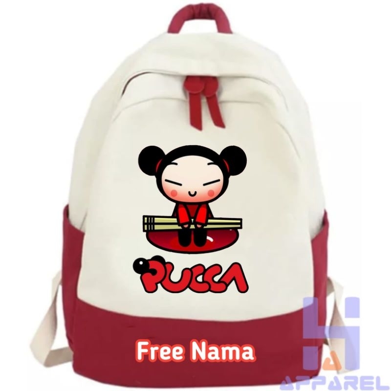 TAS RANSEL ANAK PUCCA FREE NAMA