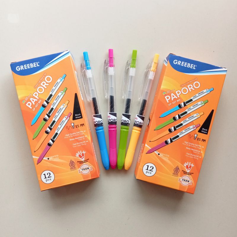 

Ay00! Pulpen Gel Pen Greebel Paporo 0.5mm ( 12 Pcs )