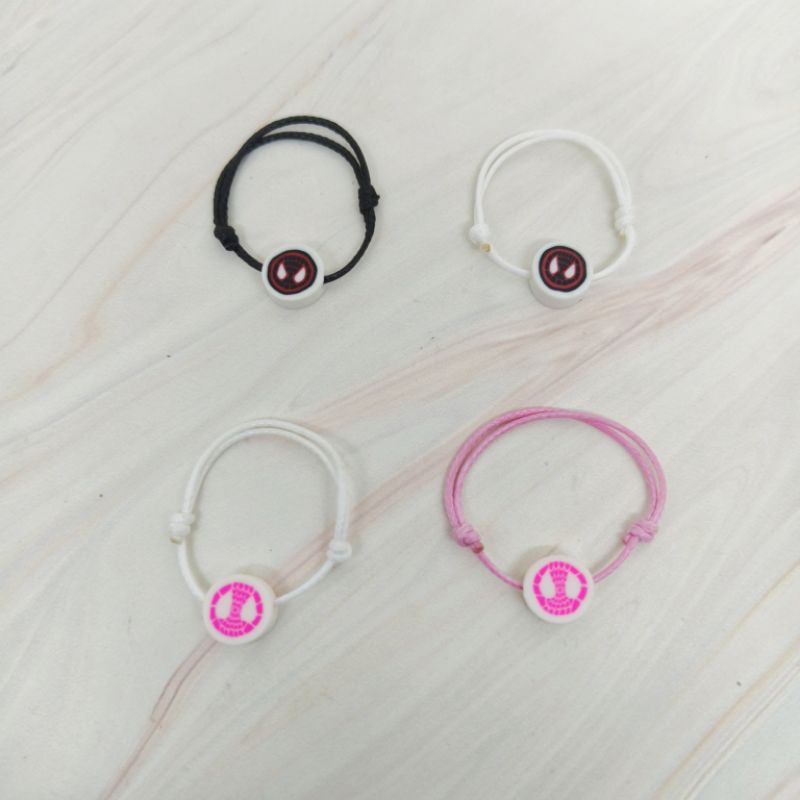 CINCIN TALI SPYDERMAN SERIES / CINCIN PINK / CINCIN PUTIH / CINCIN HITAM / CINCIN COUPLE