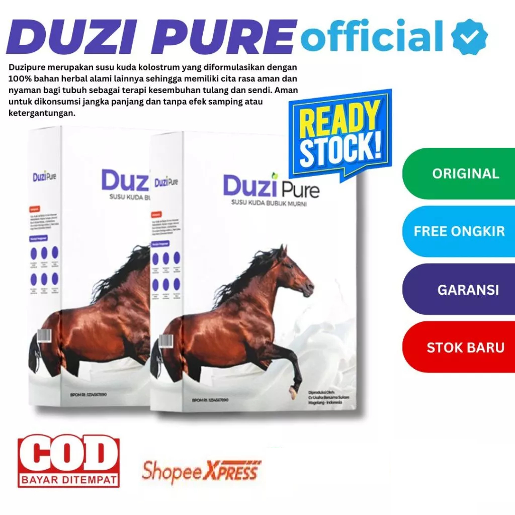

Duzi Pure - Susu Kuda Liar Original Bubuk 1 Box 200gr ASLI 100%