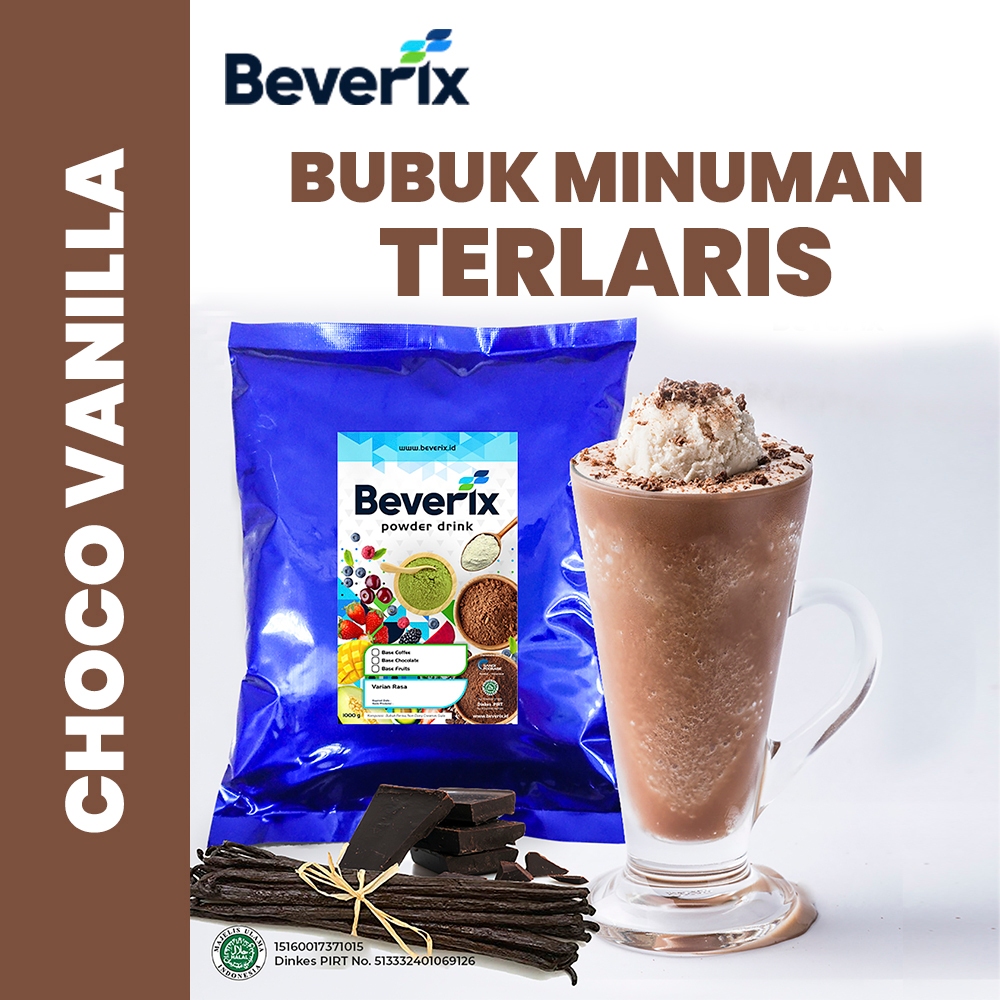 

BEVERIX Bubuk Minuman Coklat Premium Rasa Choco Vanilla 1 Kg Serbuk Minuman Coklat Vanilla
