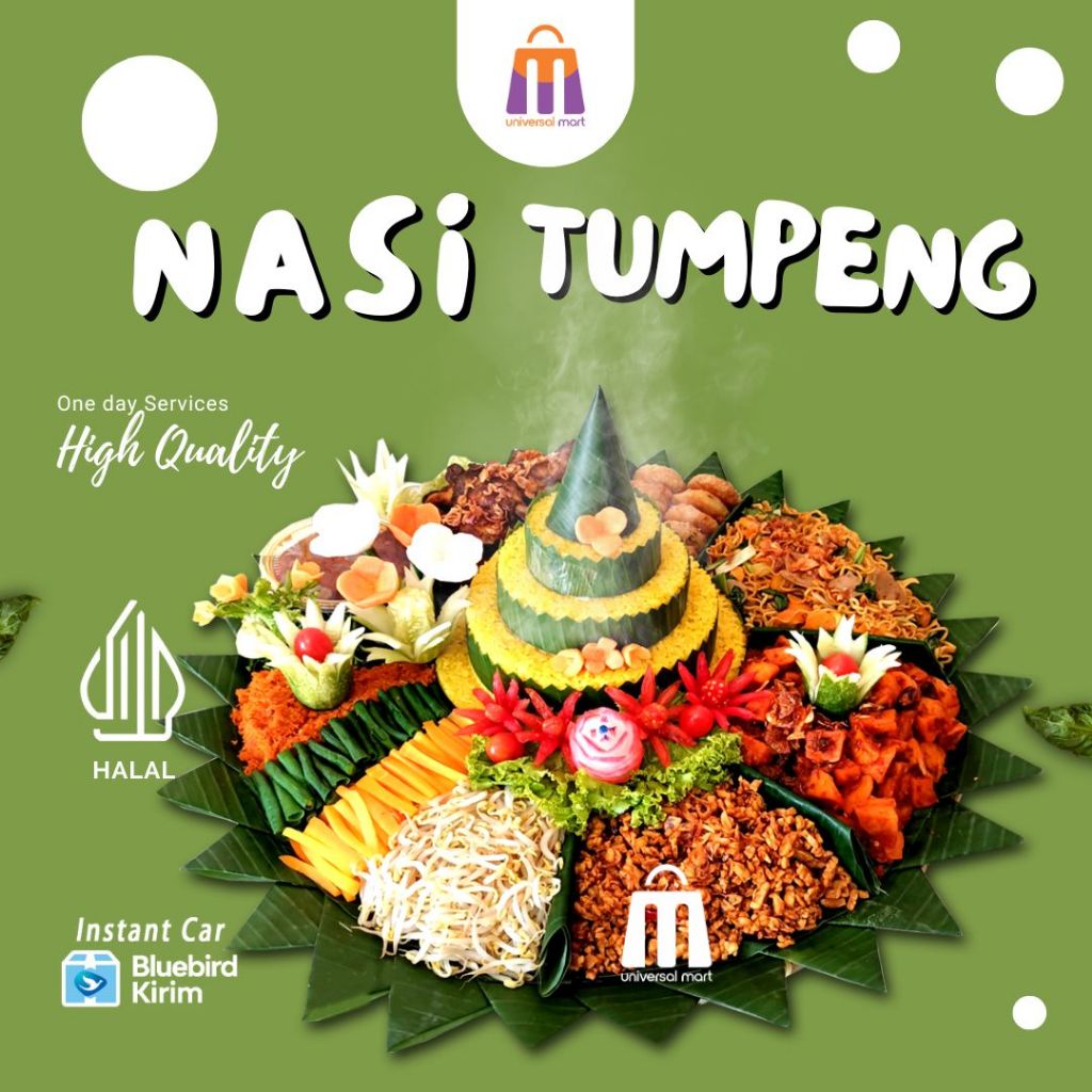 

NASI TUMPENG 5 PORSI MENU AYAM dan DAGING