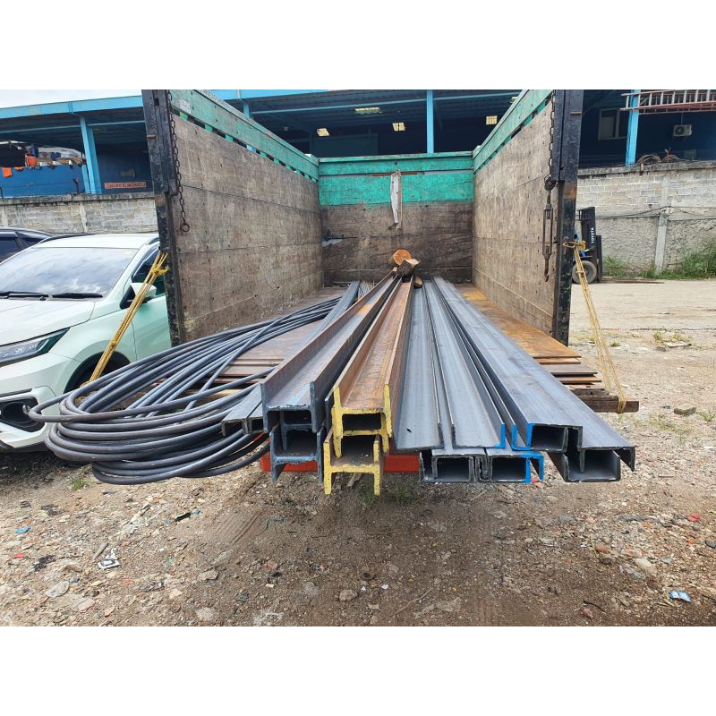 Potongan Besi H Beam 100 x 4 Meter