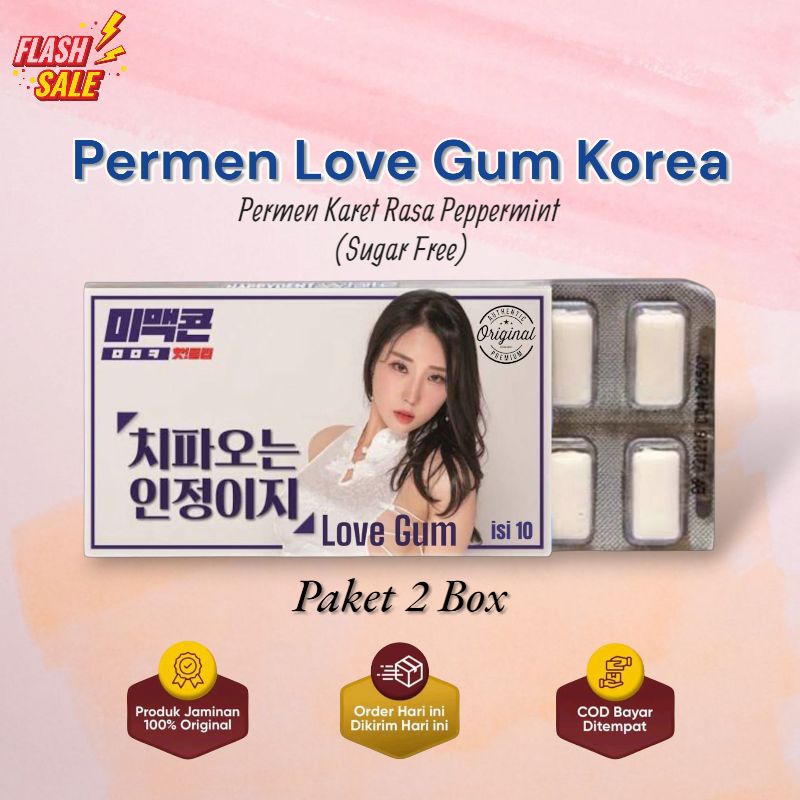 

LOVE GUM ORIGINAL Candy asli Korea bukan permen biasa - 2Box