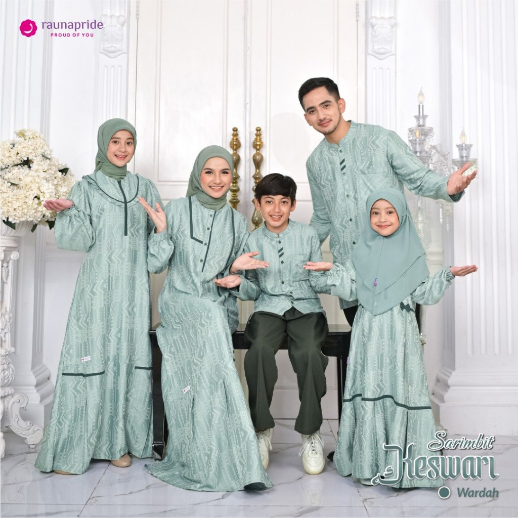 SARIMBIT RAUNA TERBARU - RAUNA KESWARI WARDAH - BAJU KELUARGA - BAJU KEKINIAN - BAJU COUPLE - BAJU T