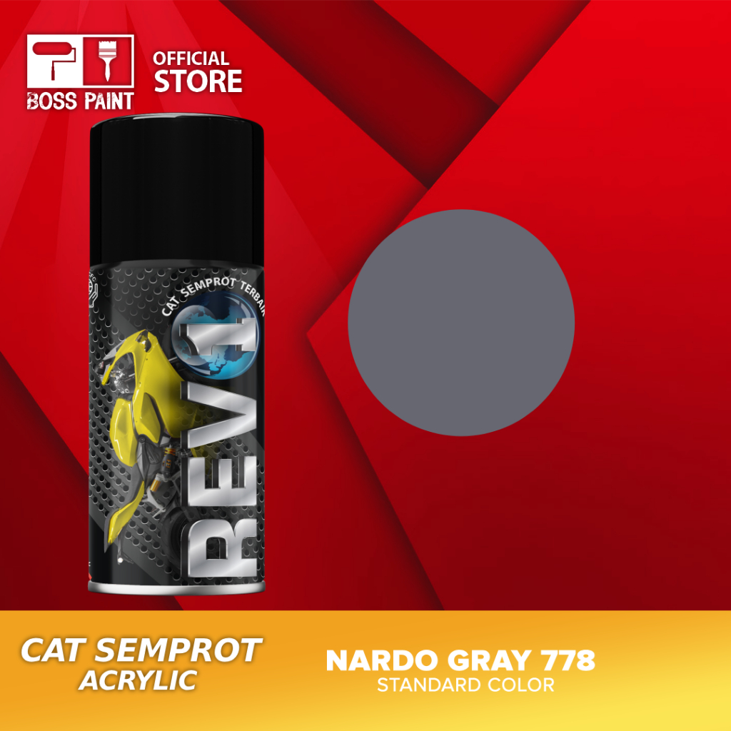 Pilox Cat Semprot Motor Revo Acrylic Standard Nardo Grey 778
