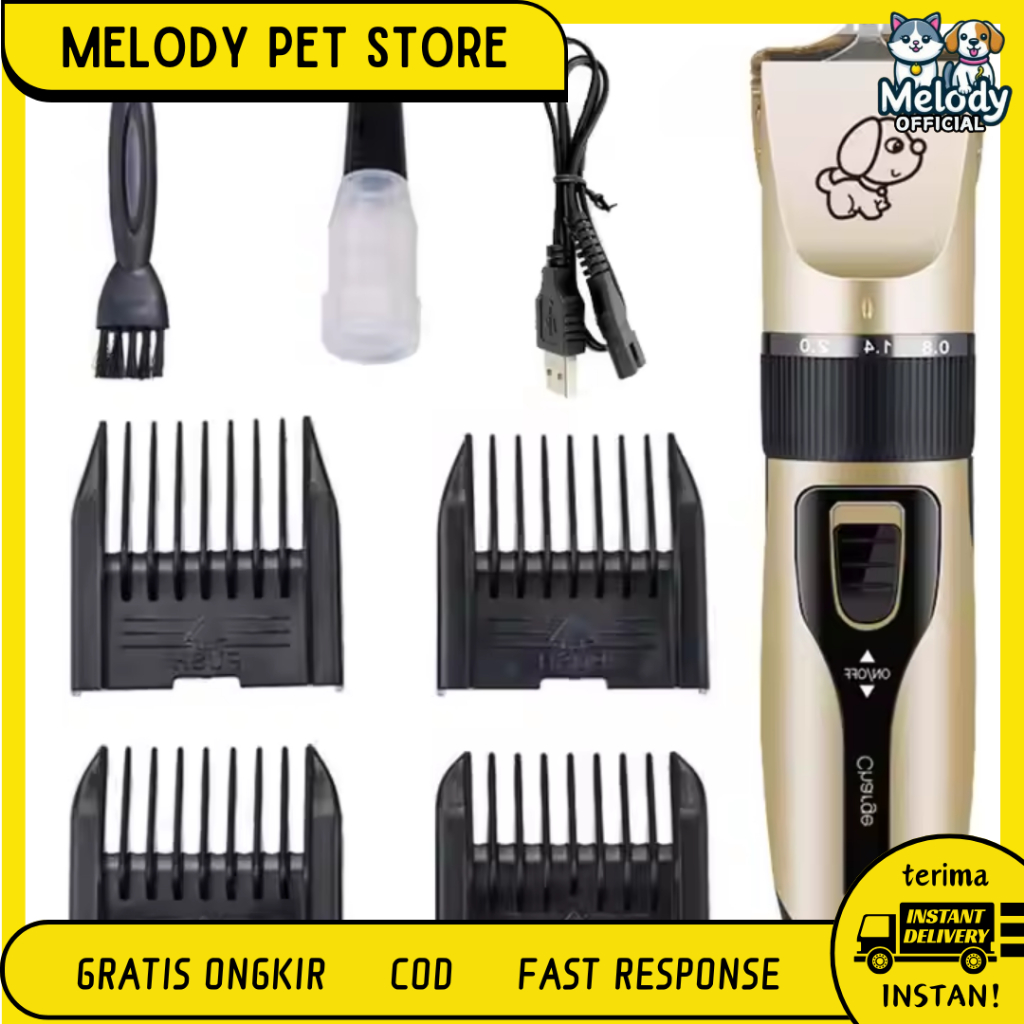 Alat Cukur Bulu Anjing Kucing Pet Clipper Fur " PET GROOMING CLIPPER " Pet Clipper Grooming Alat Cuk