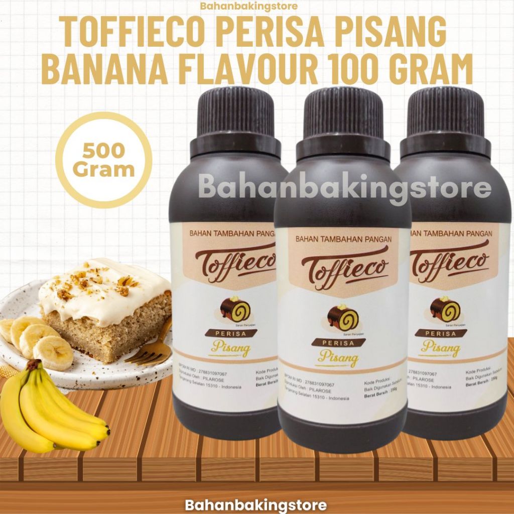 

TOFFIECO PERISA PISANG 500 GRAM UNTUK MAKANAN | BANANA FLAVOUR 500GRAM | TOFFIECO RASA PISANG UNTUK KUE