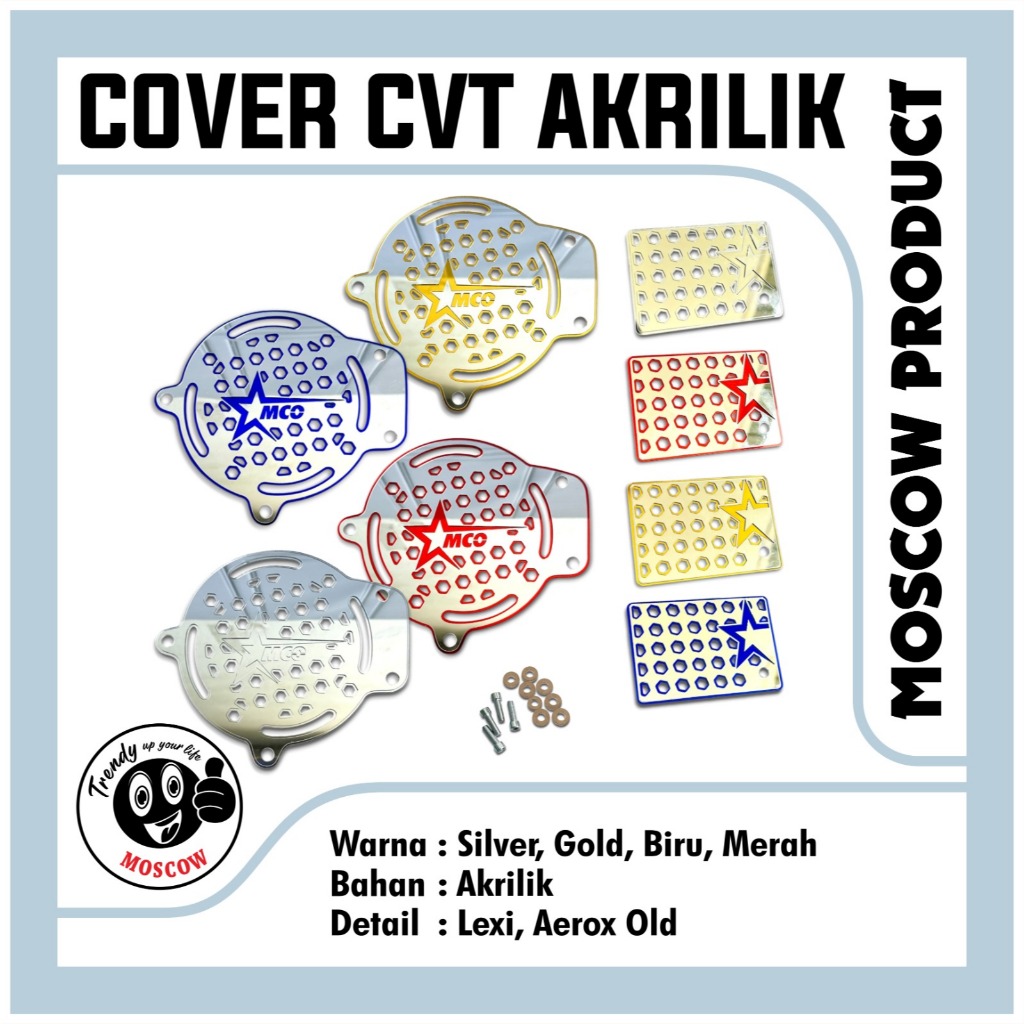 COVER CVT YAMAHA AEROX 155 OLD 2016 - 2019 ALL LEXI + FULL TUTUP CVT AEROX LAMA  CONNECTED SET RING 